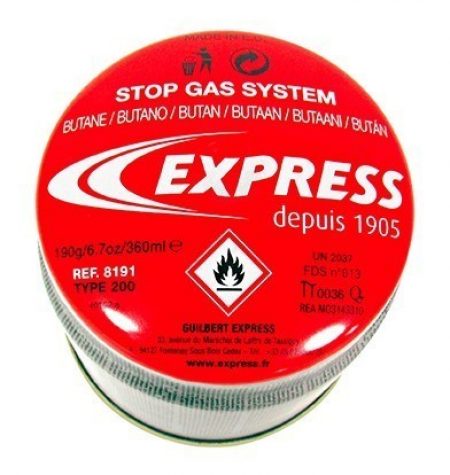 Cartouche de gaz butane 190 gr stop gaz, 0.19 kg