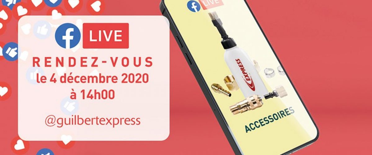Nouveau facebook live autour des accessoires des produits de couverture Guilbert Express