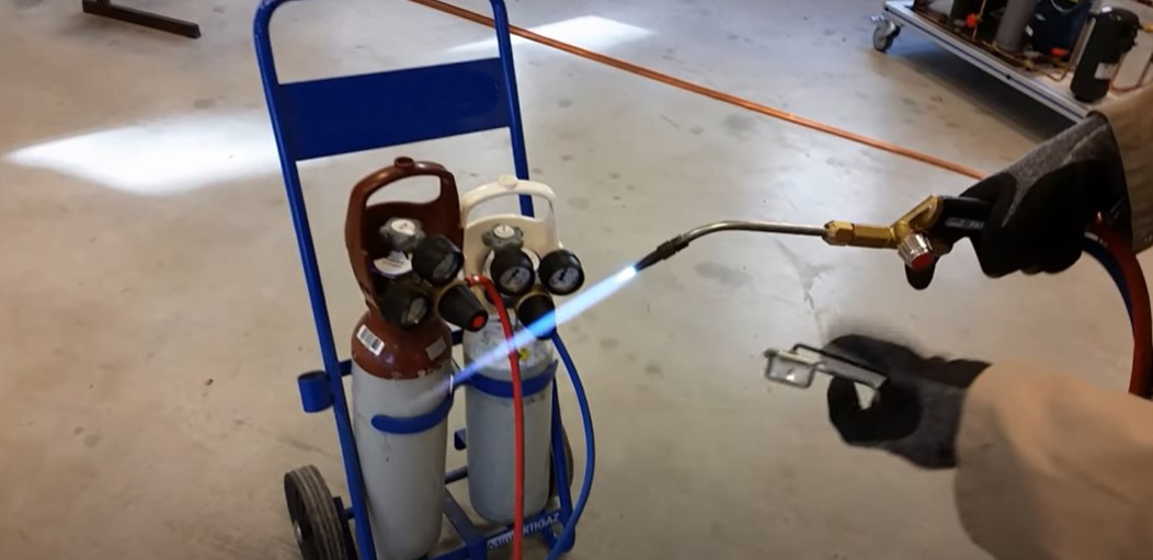 Chariot en acier pour bouteille de gaz oxygène / acétylène type